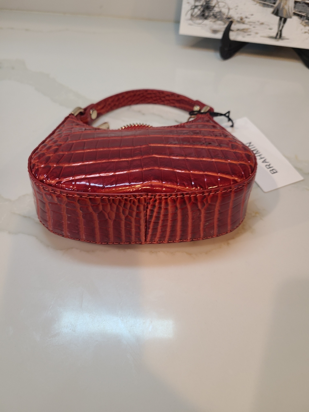 NWT Brahmin Radiant Red Melbourne Lollie Mini/Micro - Picture 12 of 15